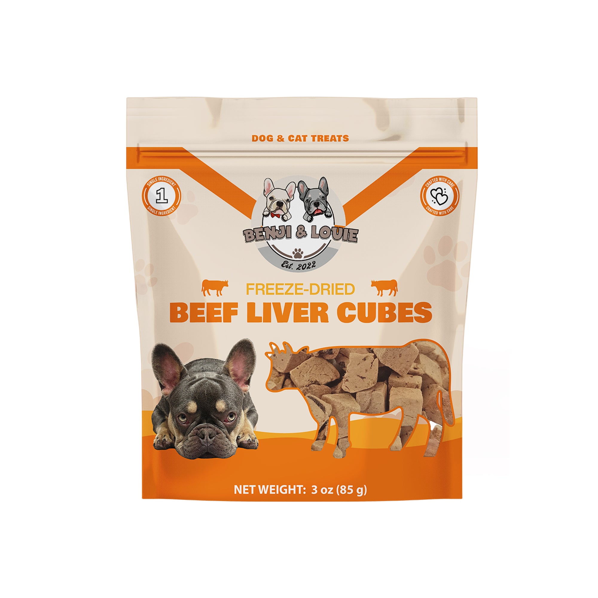 Freeze Dried Beef Liver Cubes